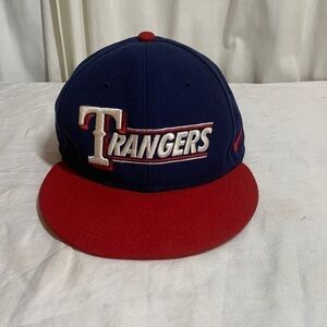 Nike True Texas Rangers Flat Bill Baseball Hat